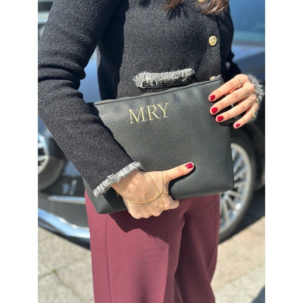 NOIR Leather Clutch