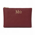 Bordeaux Leather Clutch