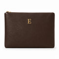 Cocoa Leather Clutch